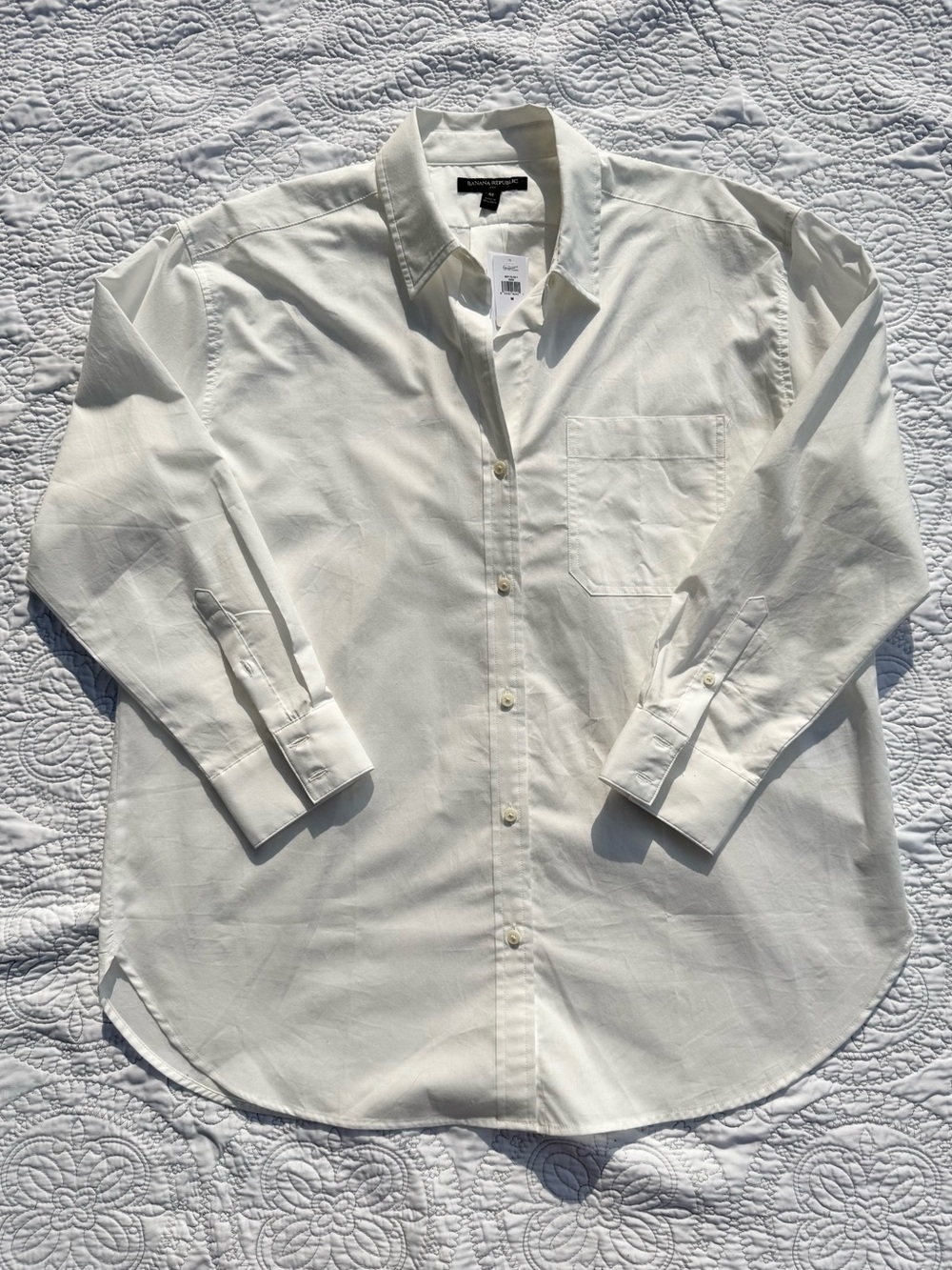 Banana Republic Classic White Button-Down Shirt